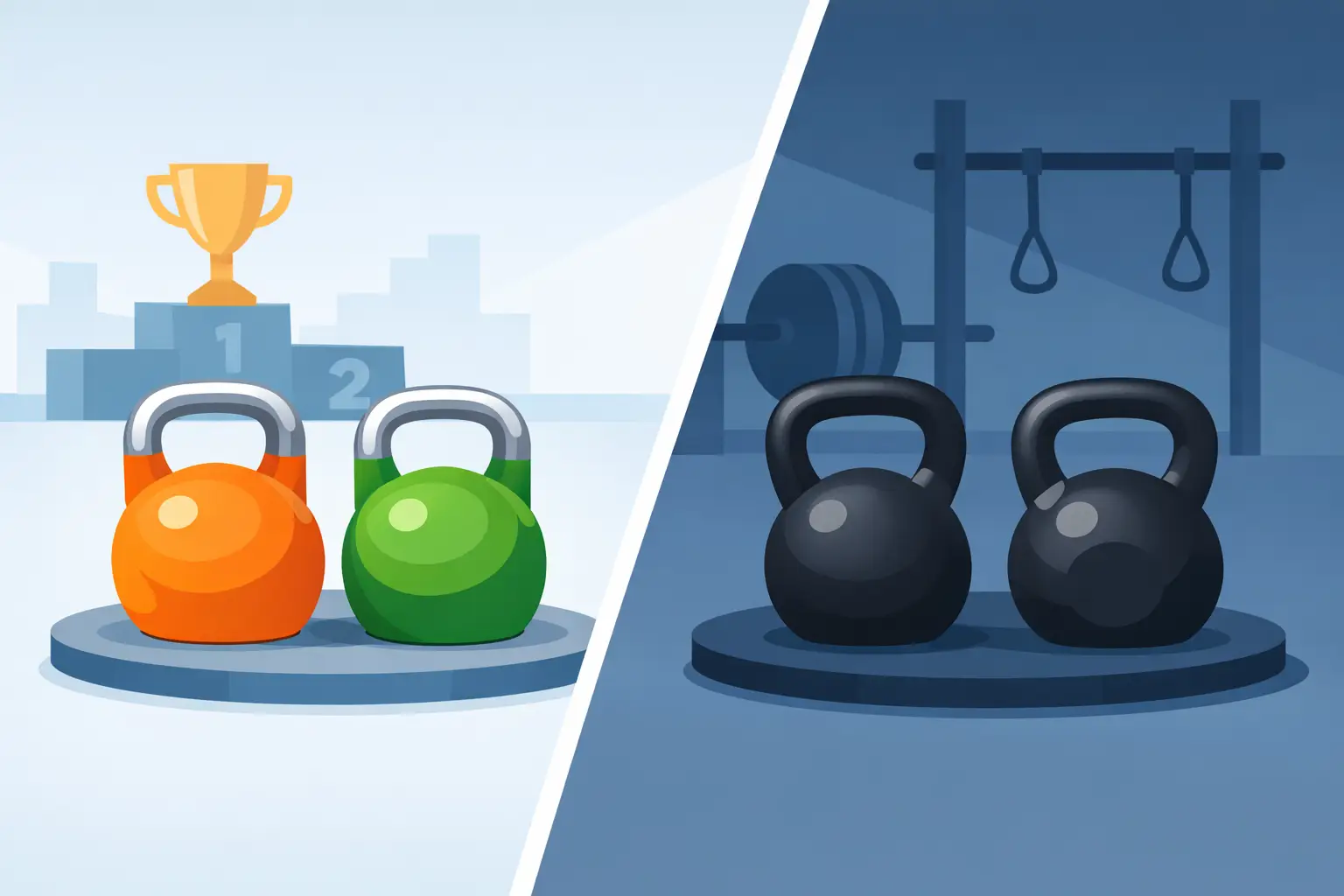 Competition Versus Hardstyle Kettlebells