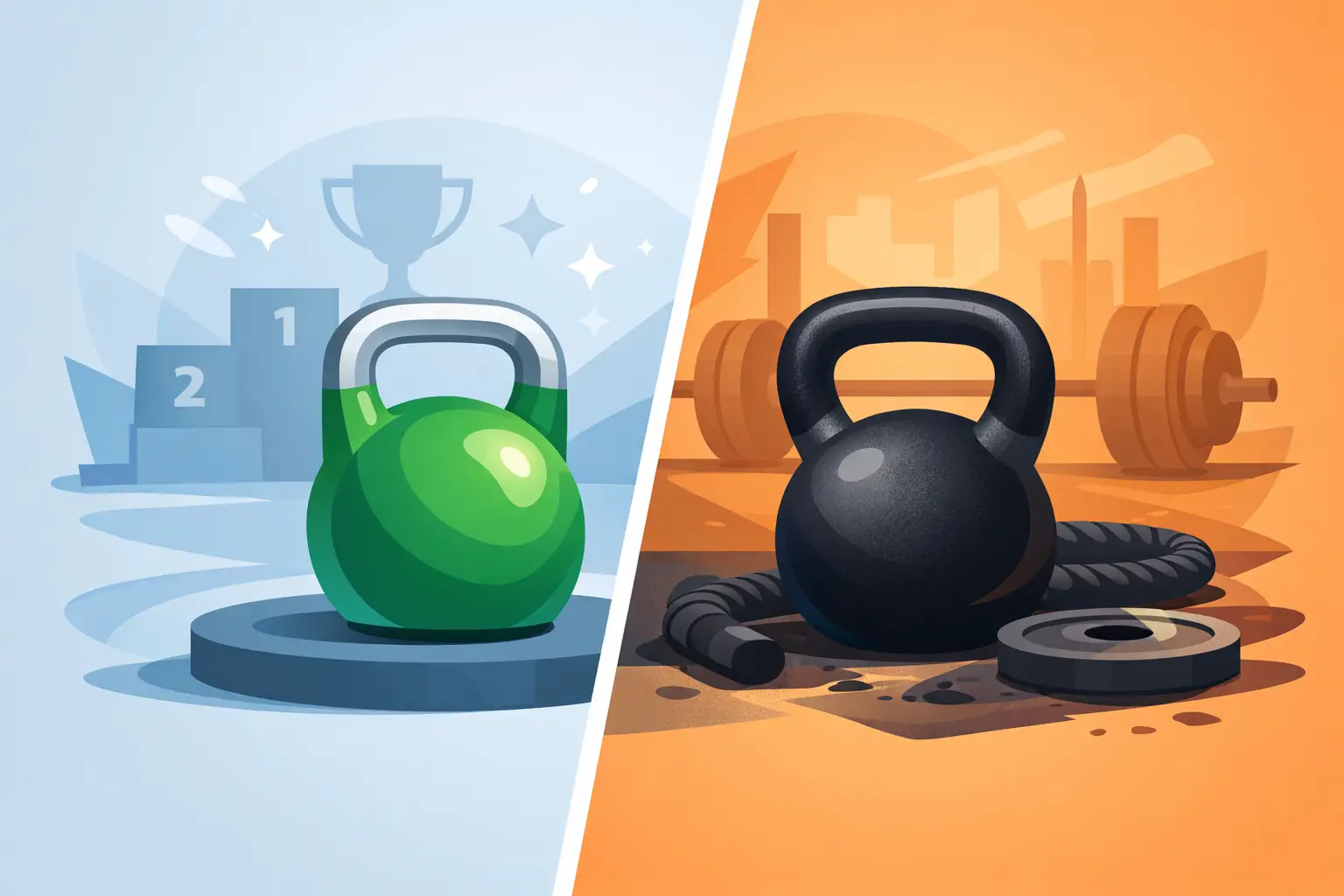Competition vs Hardstyle Kettlebells Explained